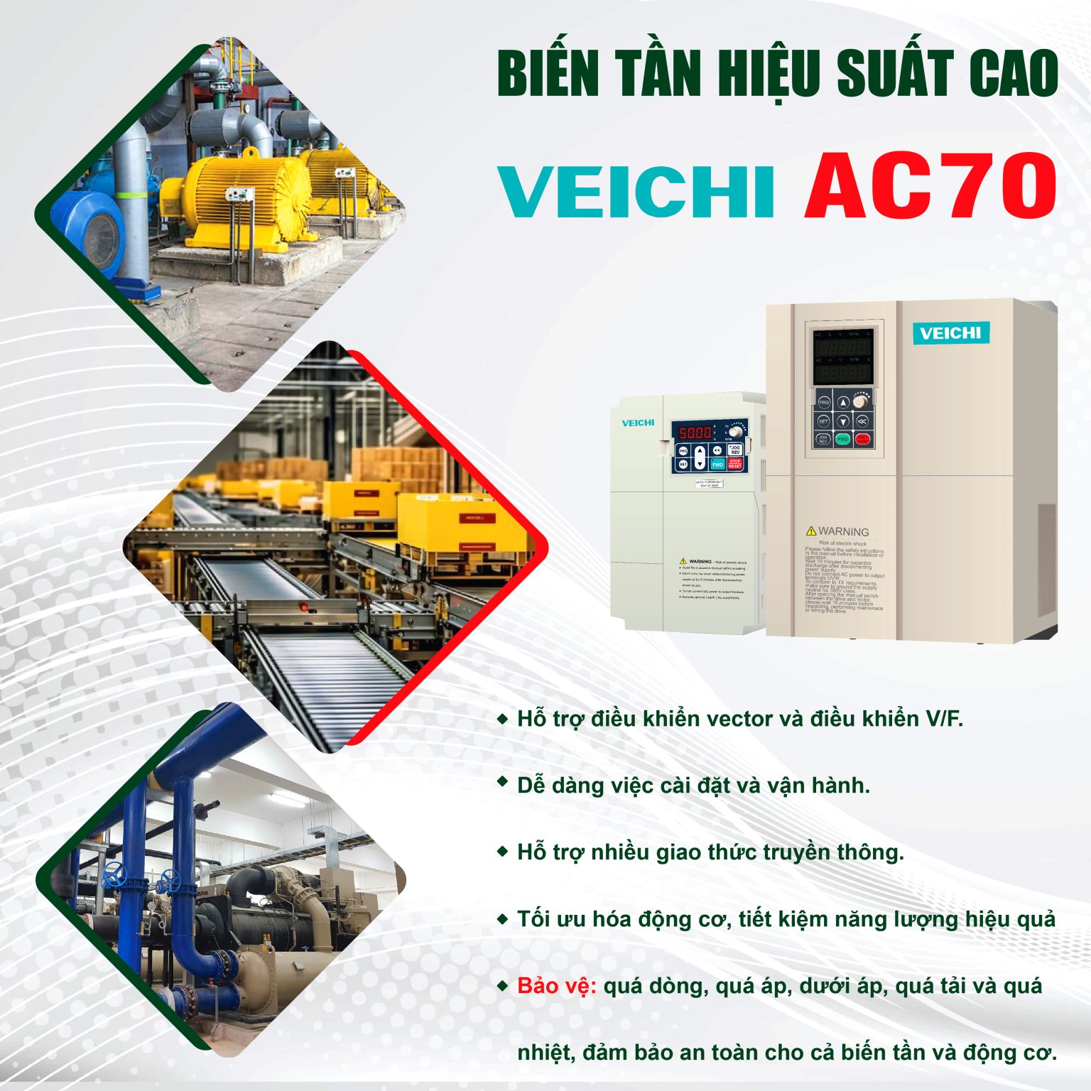 Biến tần veichi ac70