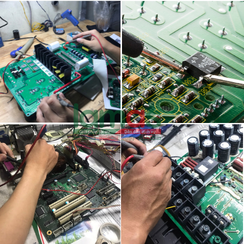 kiểm tra board mạch biến tần 